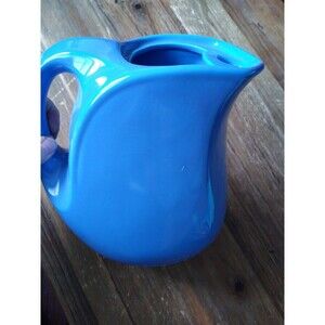 Hall Pottery Glass Co Fiestaware Pitcher Montgomery Ward 5118 1940s 1950s Retro